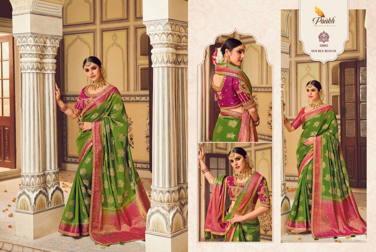 pink lotus pankh pakhi vol 1 silk elegant look saree catalog