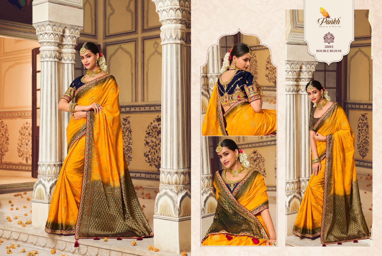 pink lotus pankh pakhi vol 1 silk elegant look saree catalog