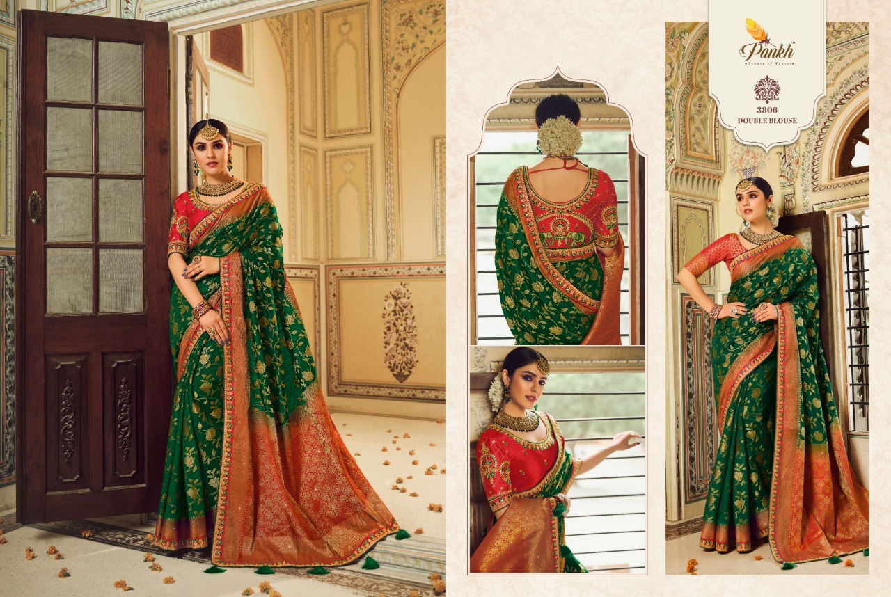 pink lotus pankh pakhi vol 1 silk elegant look saree catalog