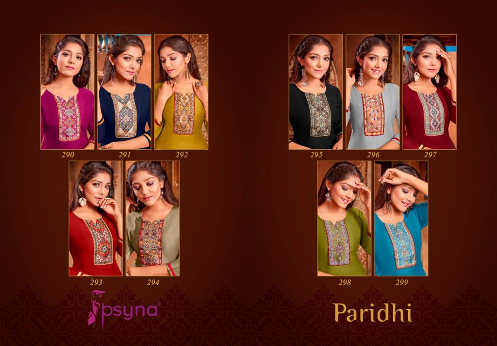 psyna paridhi 29 cotton attrrctiv look kurti catalog