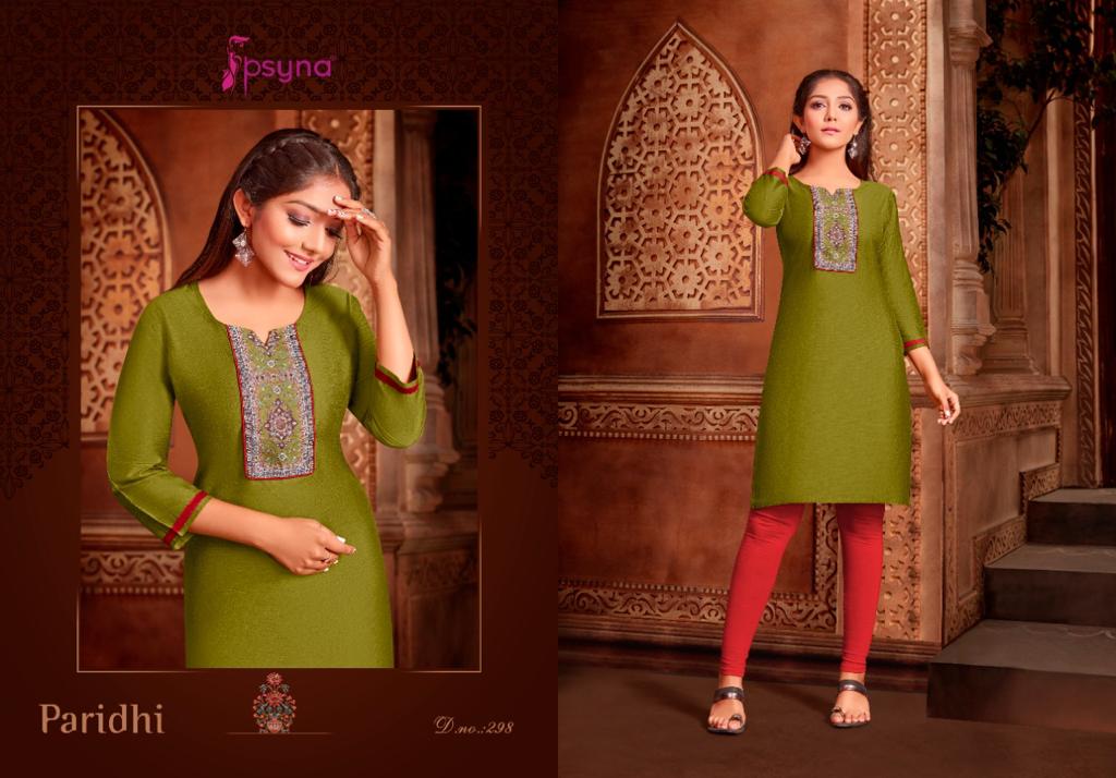 psyna paridhi 29 cotton attrrctiv look kurti catalog