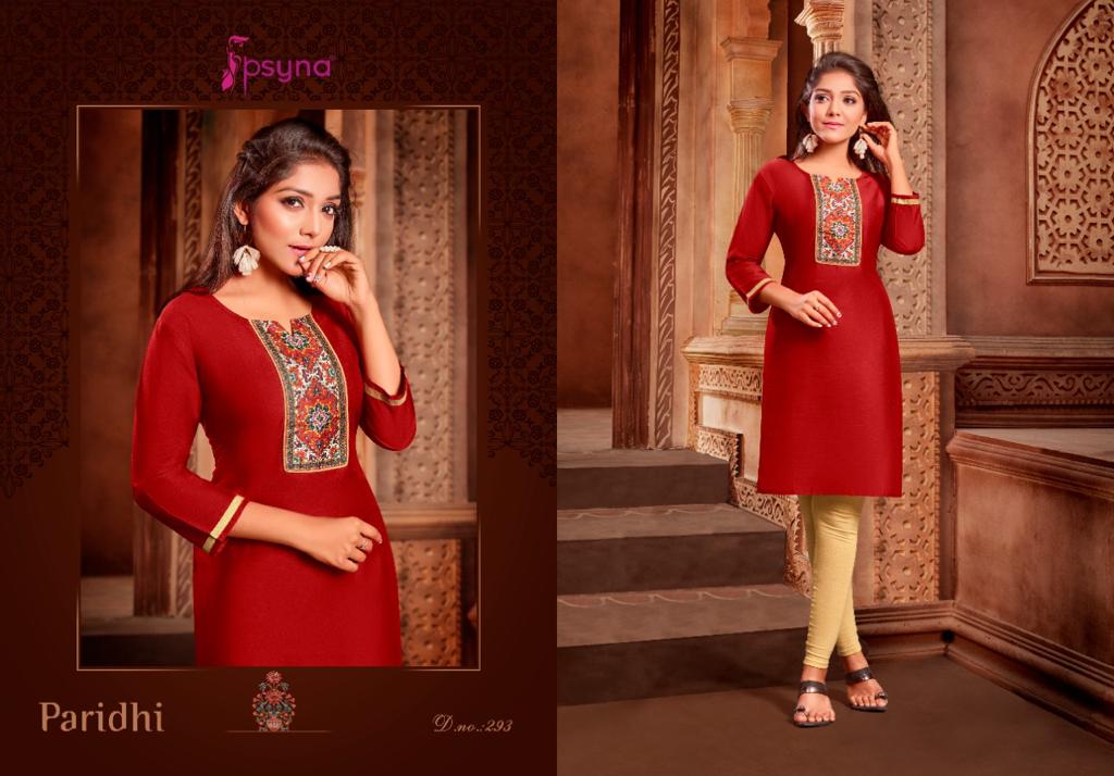 psyna paridhi 29 cotton attrrctiv look kurti catalog