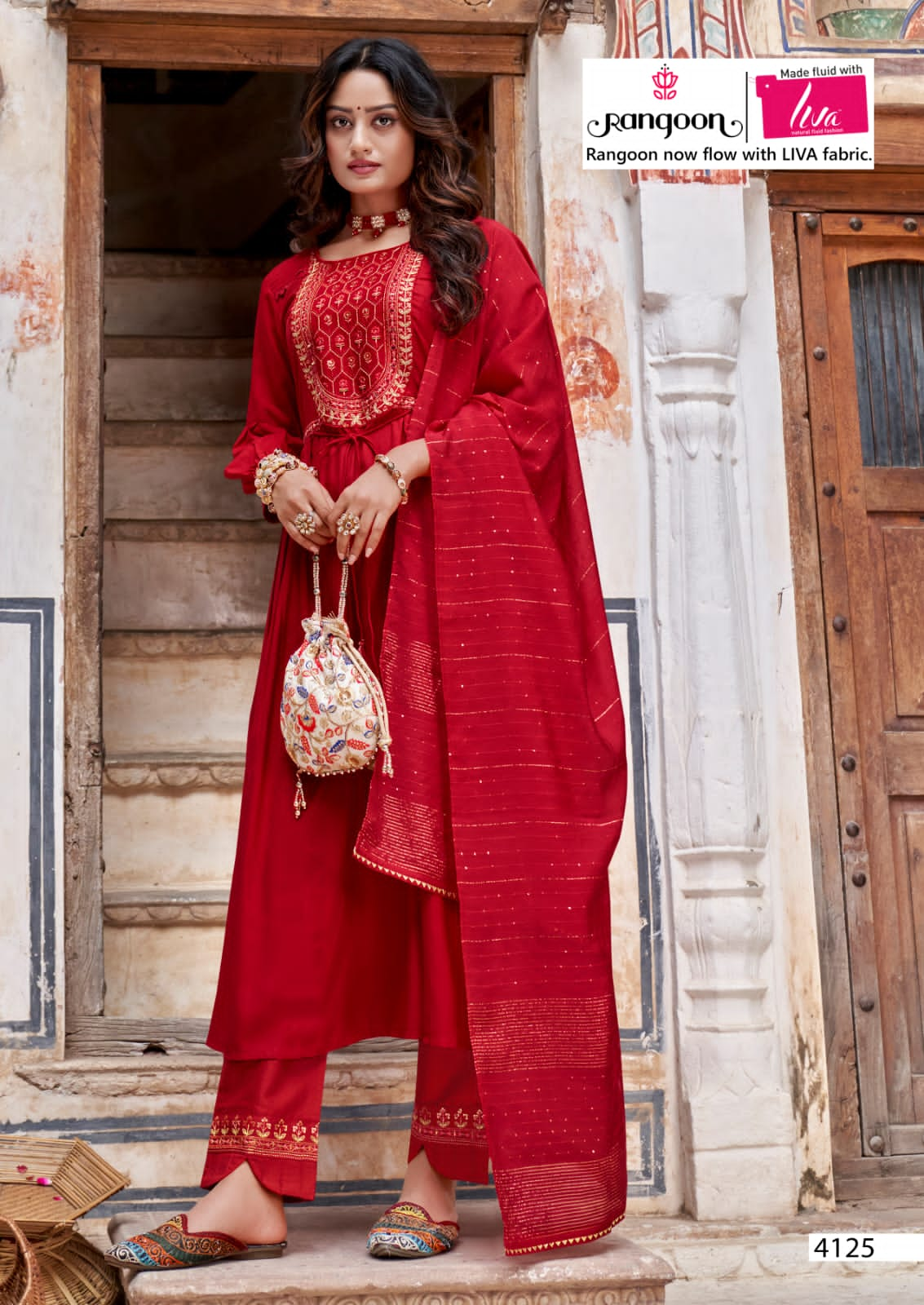 rangoon naira viscose new and modern style top bottom with dupatta catalog