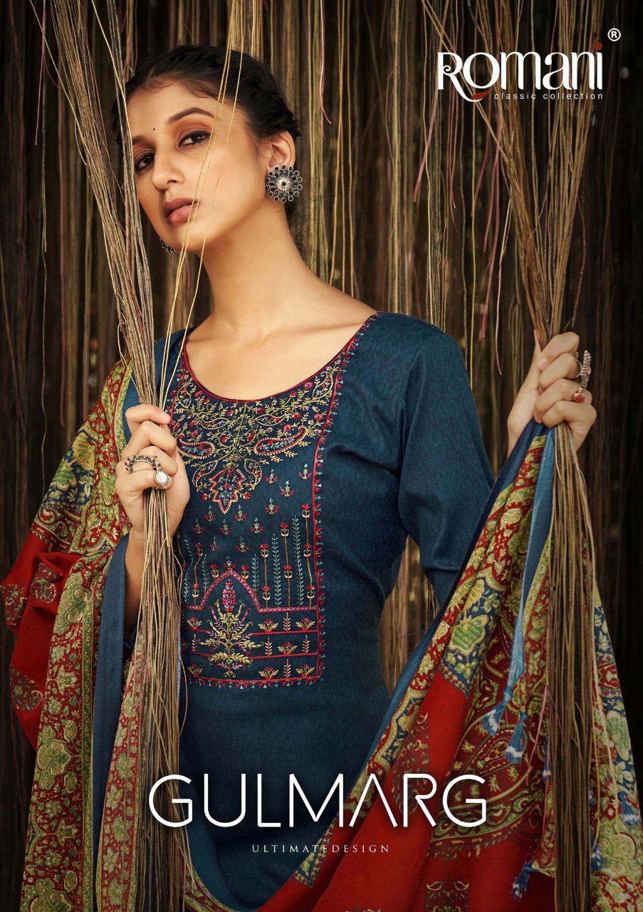 romani gulmarg pashmina gorgeous look salwar suit catalog