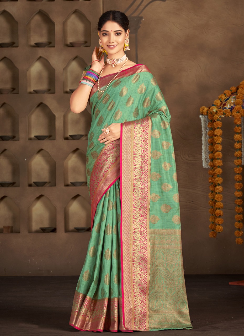 sangam print ras vadhu cotton new and modern style saree catalog