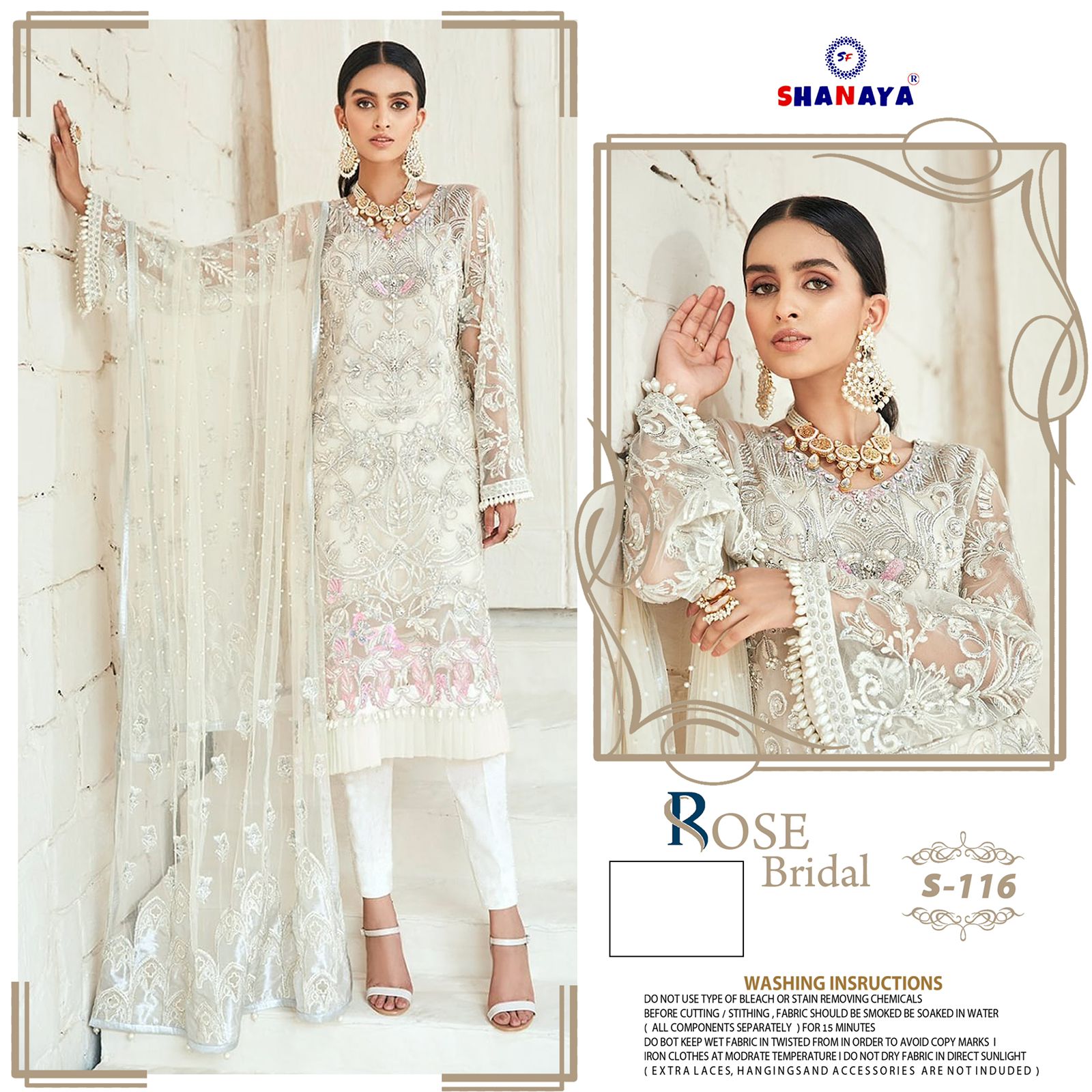 shanaya rose bridel s 116 gerogette catchy look salwar suit single