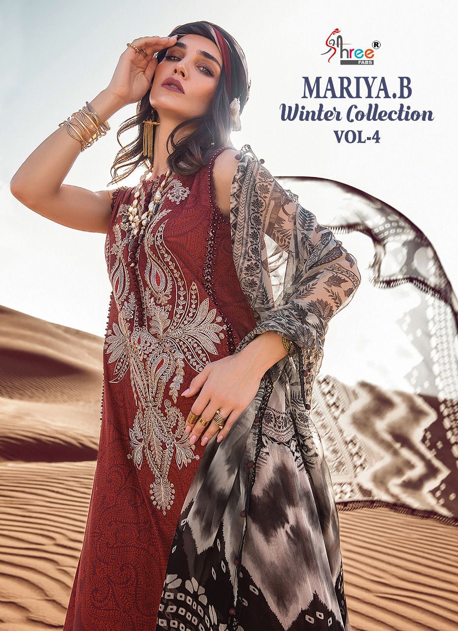 shree fab mariya b  winter collection vol 4 pashmina innovative look salwar  catalog