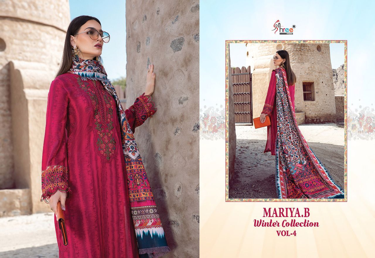 shree fab mariya b  winter collection vol 4 pashmina innovative look salwar  catalog