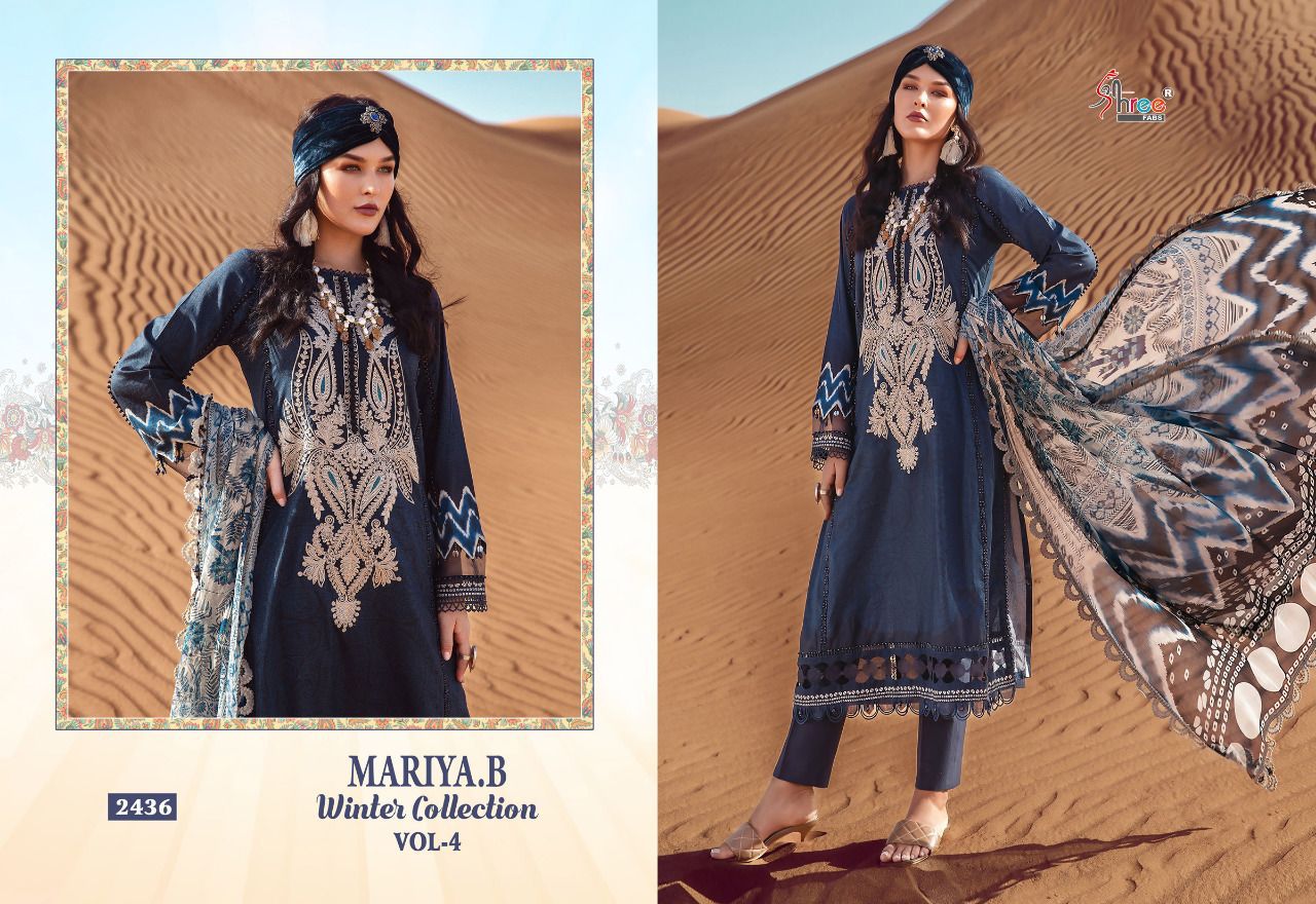 shree fab mariya b  winter collection vol 4 pashmina innovative look salwar  catalog