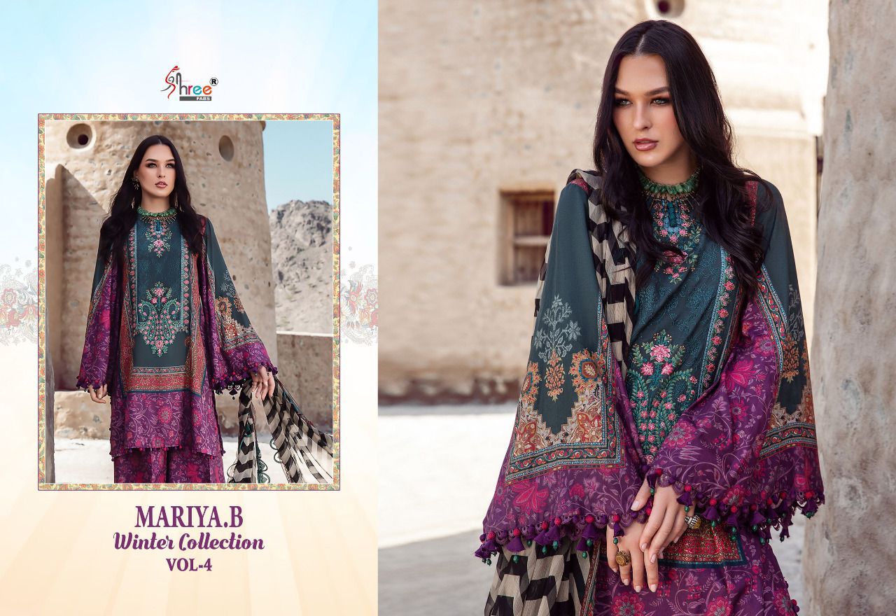 shree fab mariya b  winter collection vol 4 pashmina innovative look salwar  catalog