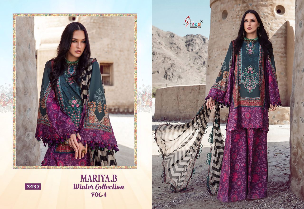 shree fab mariya b  winter collection vol 4 pashmina innovative look salwar  catalog