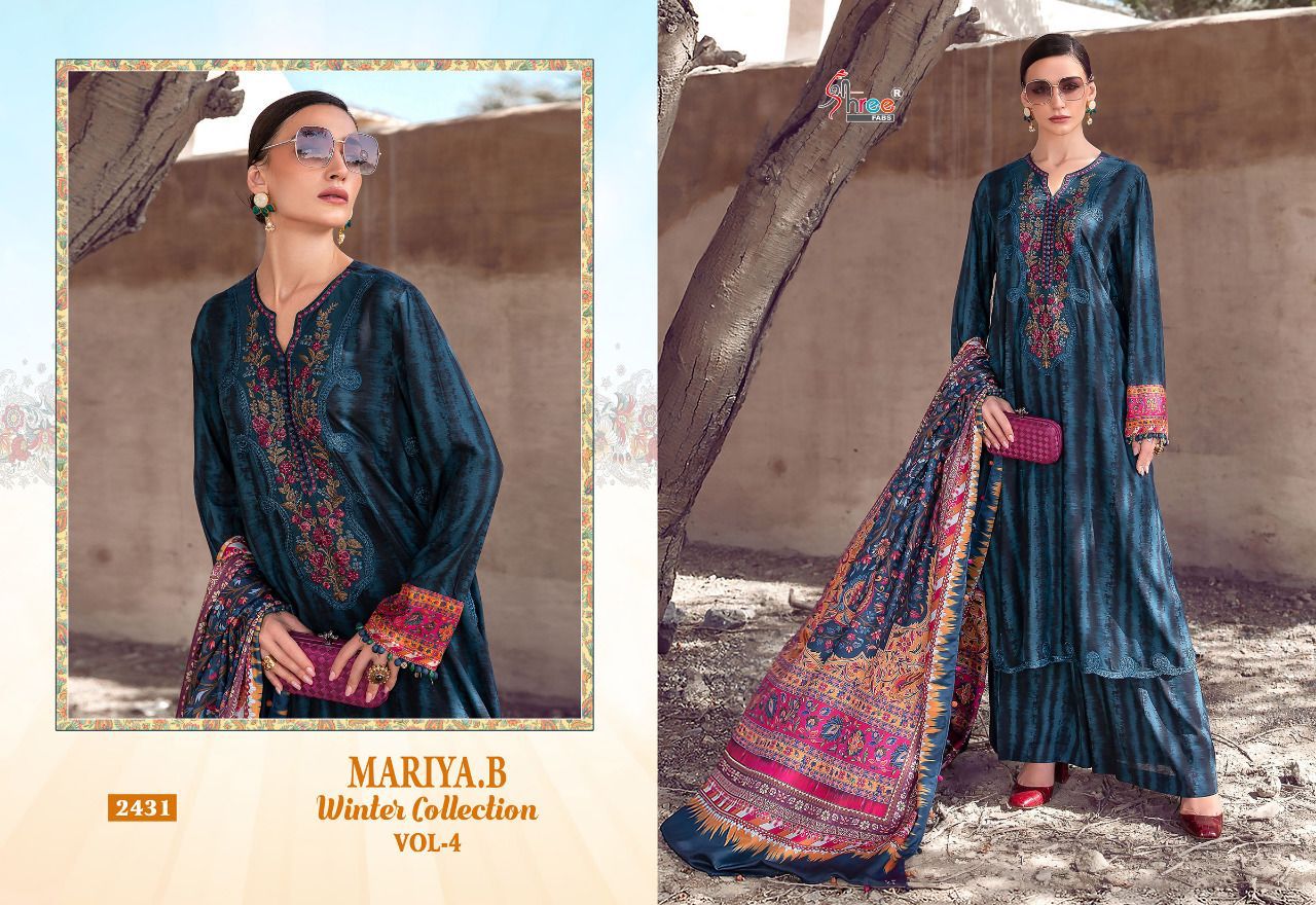 shree fab mariya b  winter collection vol 4 pashmina innovative look salwar  catalog