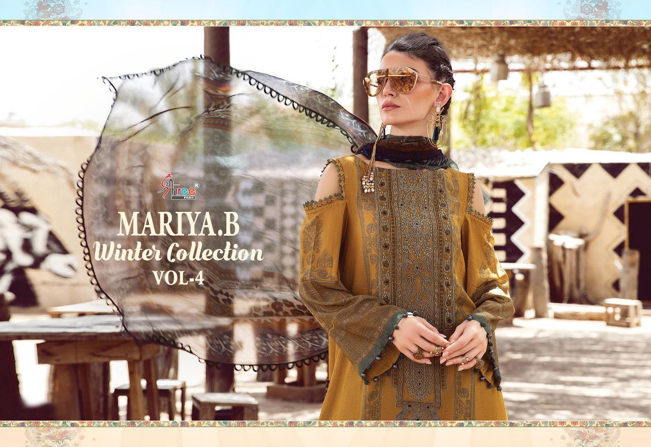 shree fab mariya b  winter collection vol 4 pashmina innovative look salwar  catalog