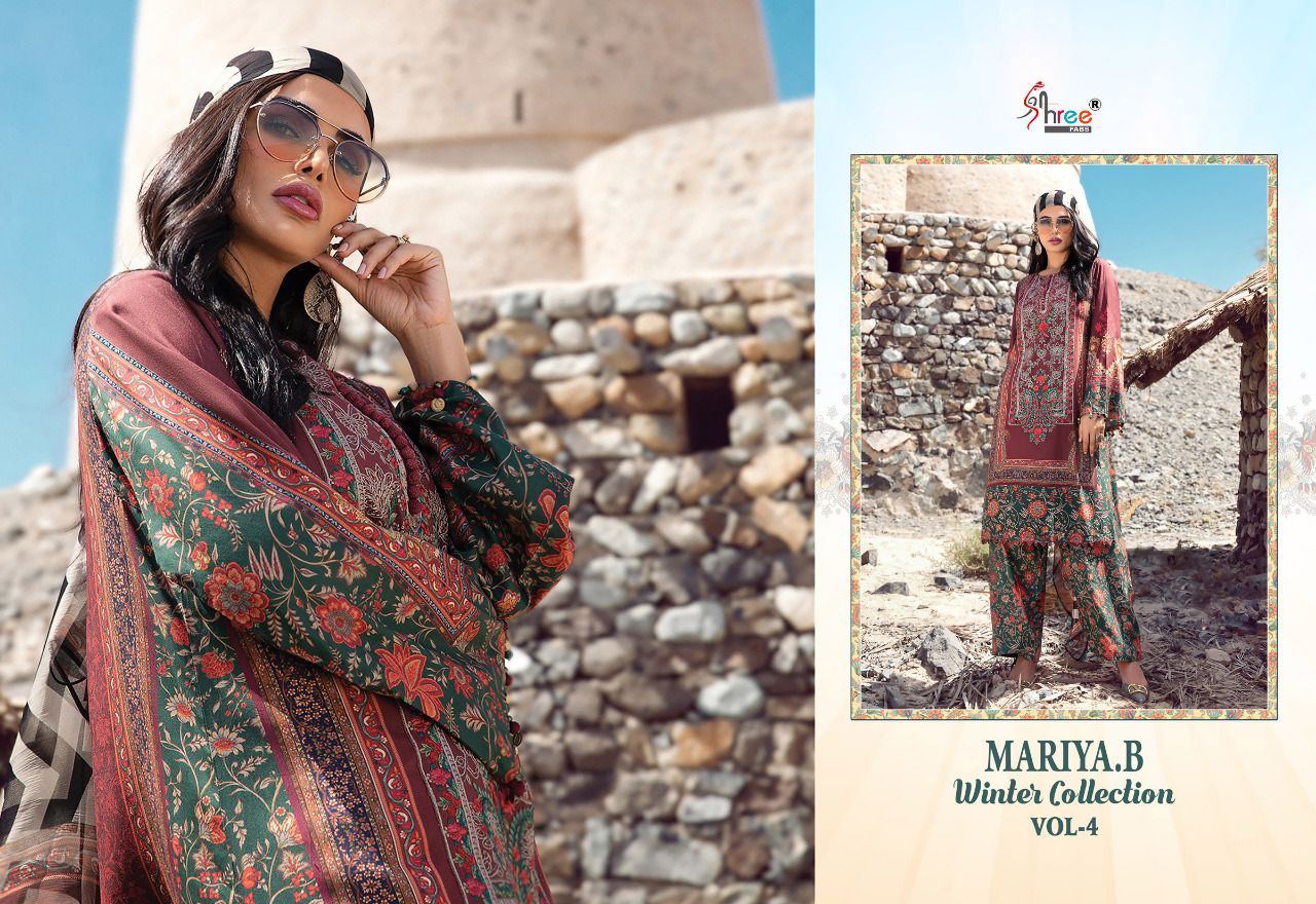 shree fab mariya b  winter collection vol 4 pashmina innovative look salwar  catalog