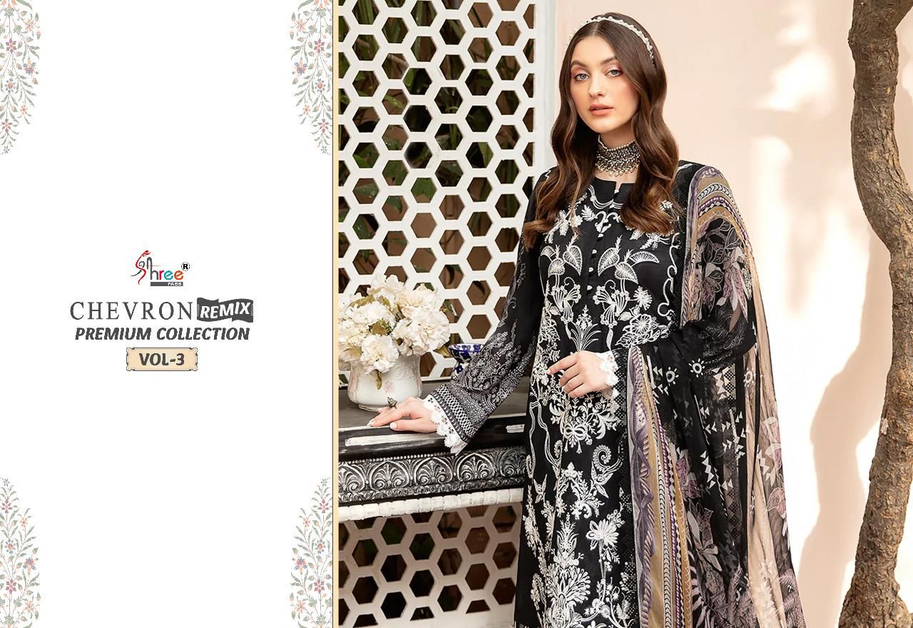 shree fabs chevron remix primum collection vol 3 cotton catchy print salwar suit with siffon dupatta catalog