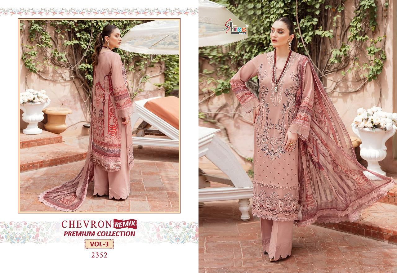 shree fabs chevron remix primum collection vol 3 cotton catchy print salwar suit with siffon dupatta catalog