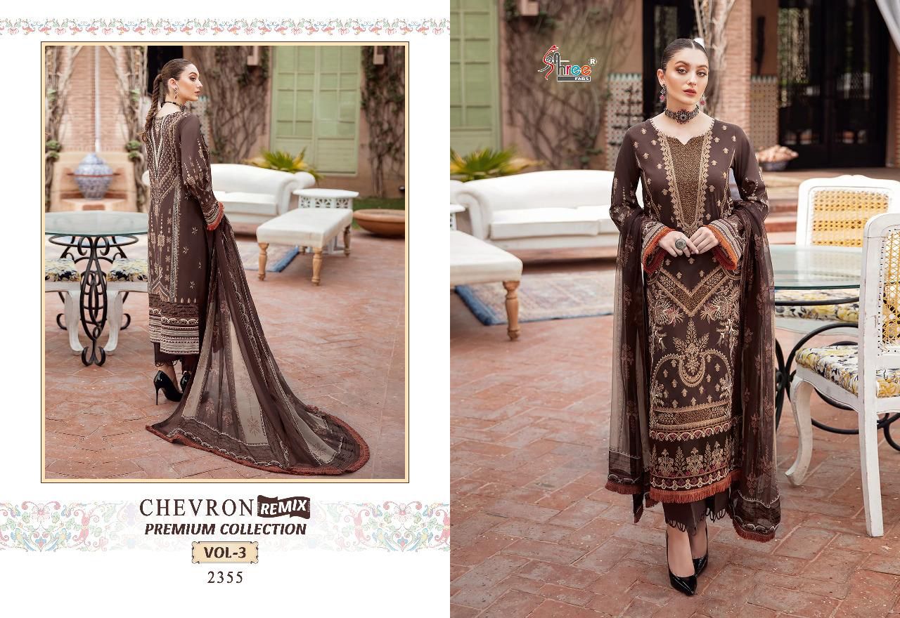 shree fabs chevron remix primum collection vol 3 cotton catchy print salwar suit with siffon dupatta catalog