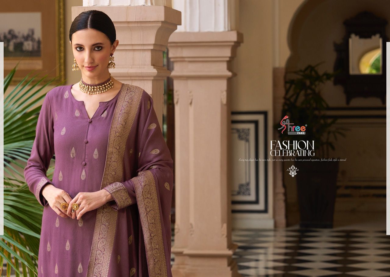 shree fabs shiddat viscose astonishing look salwar suit catalog