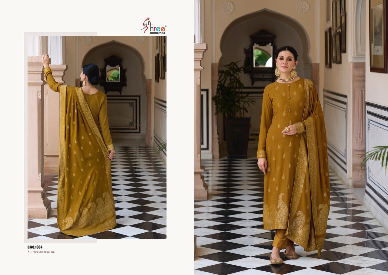 shree fabs shiddat viscose astonishing look salwar suit catalog