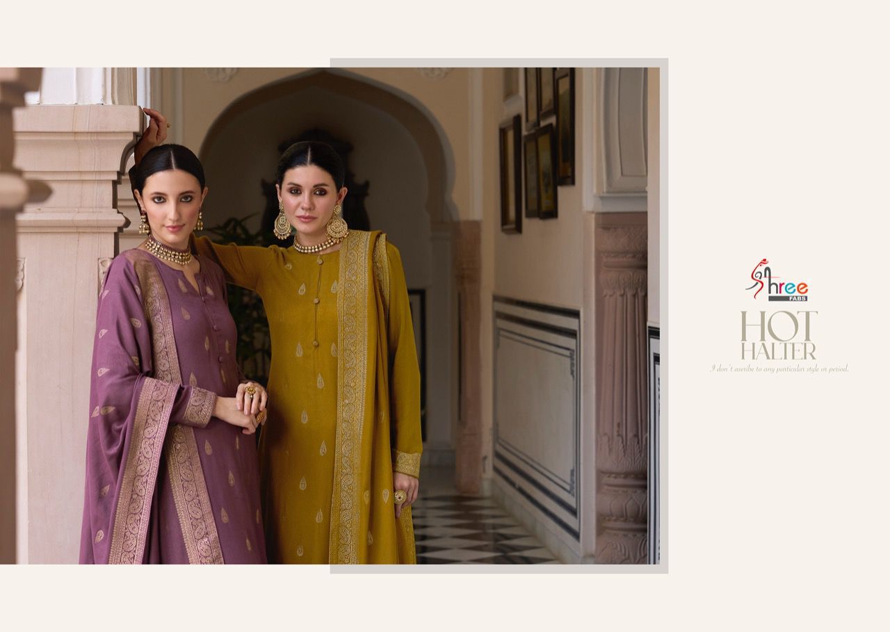 shree fabs shiddat viscose astonishing look salwar suit catalog