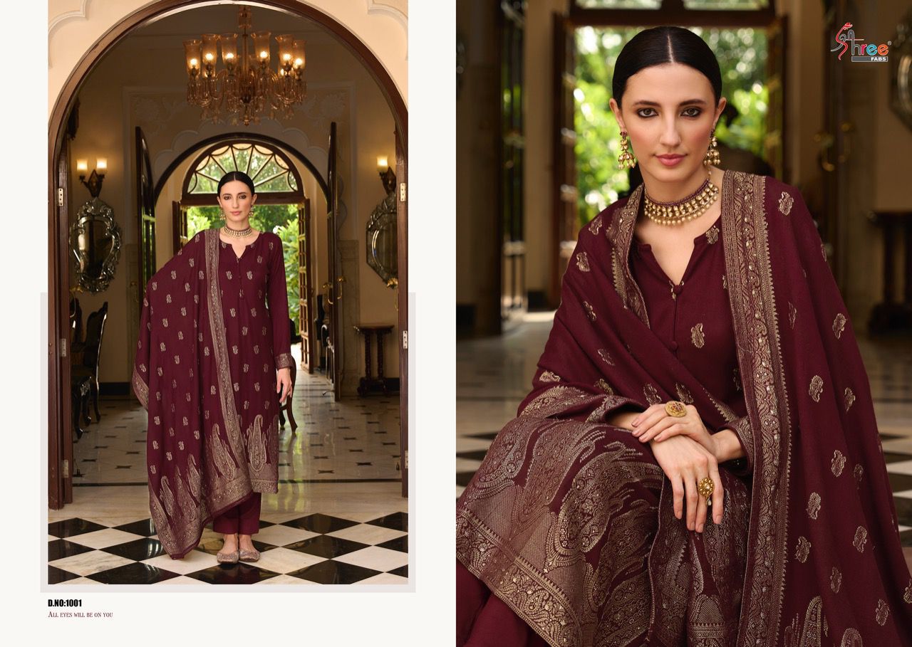 shree fabs shiddat viscose astonishing look salwar suit catalog