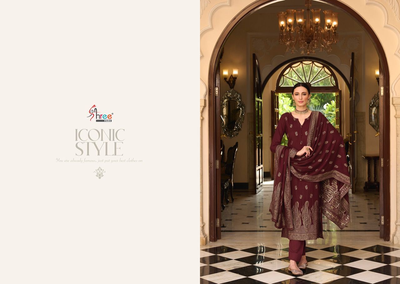 shree fabs shiddat viscose astonishing look salwar suit catalog