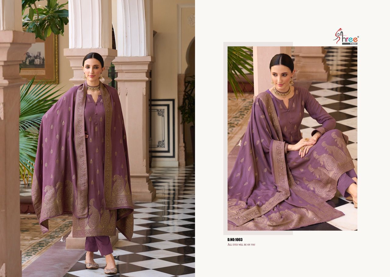 shree fabs shiddat viscose astonishing look salwar suit catalog