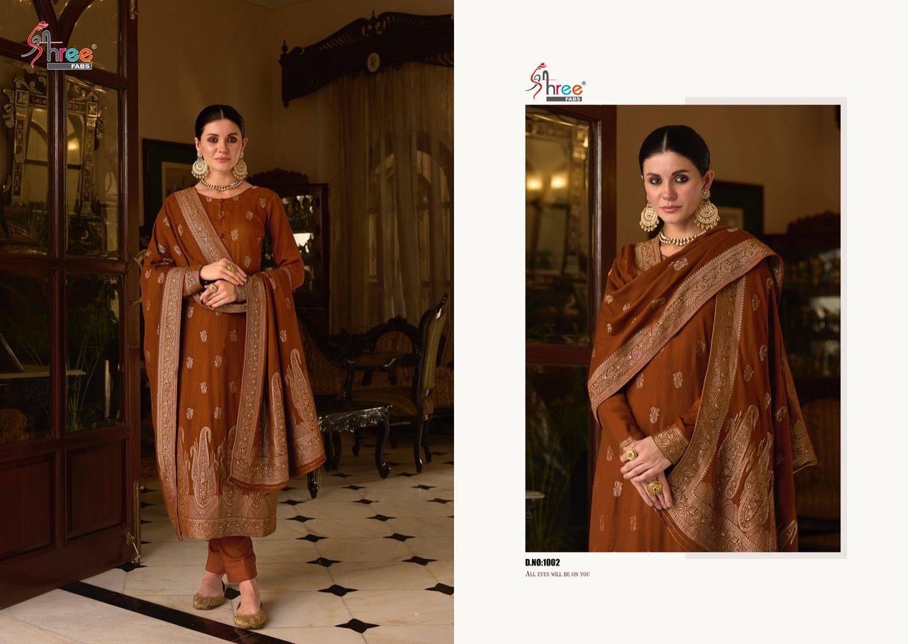 shree fabs shiddat viscose astonishing look salwar suit catalog