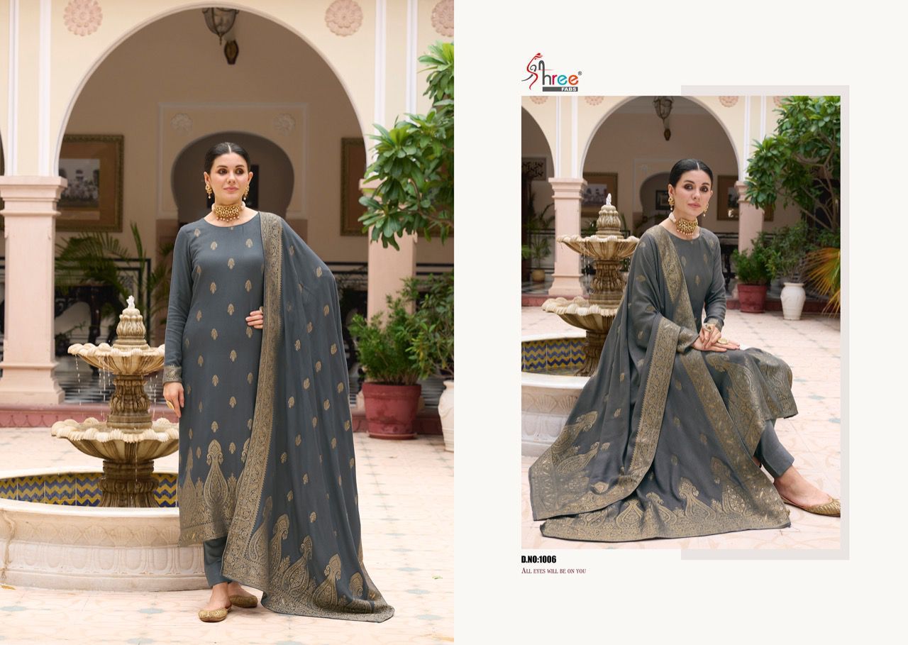 shree fabs shiddat viscose astonishing look salwar suit catalog