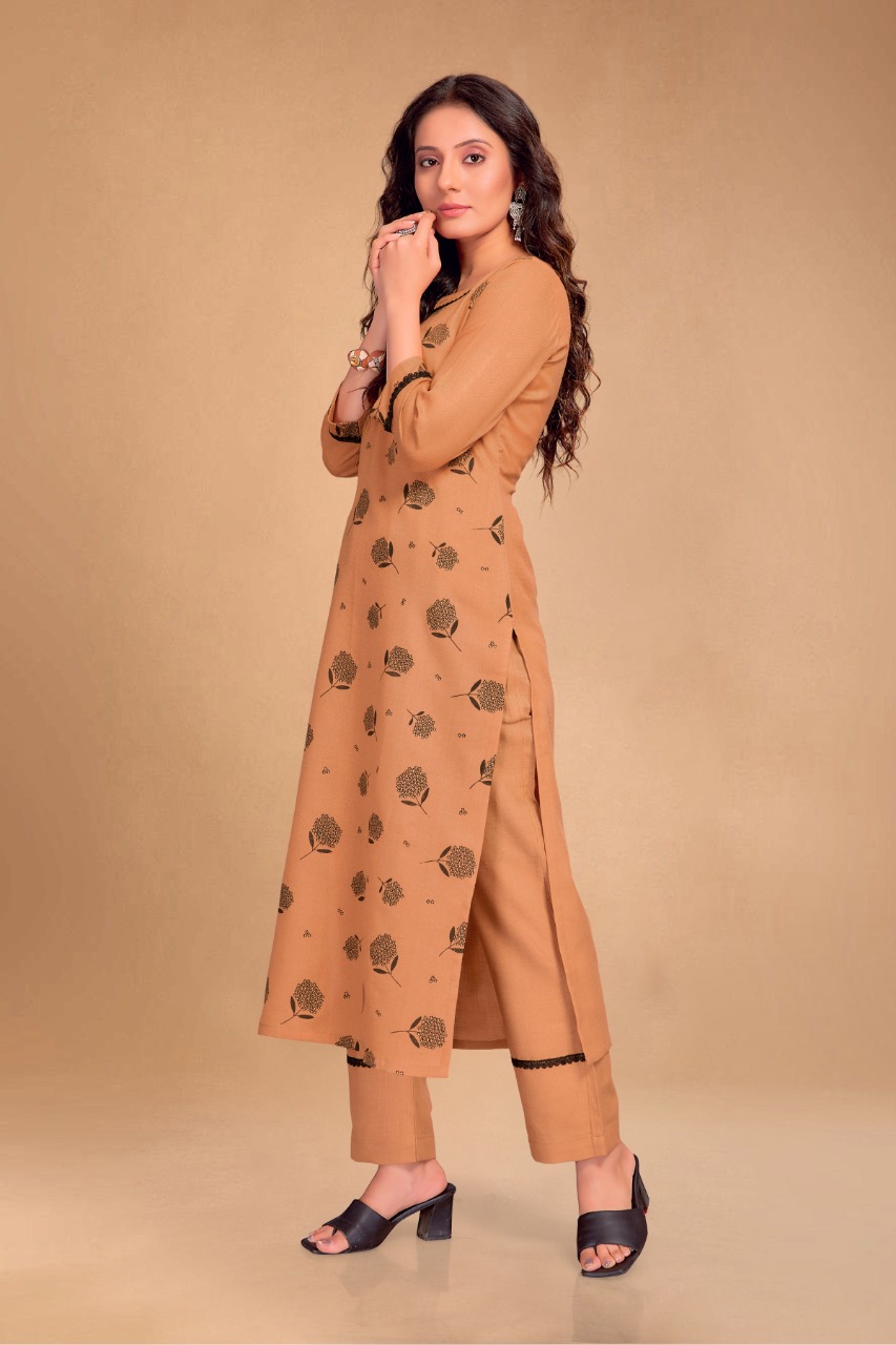 style samsara sku 006 to 009 cotton regal look kurti bottom with dupatta size set