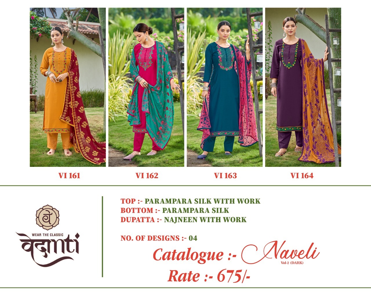 vedanti naveli vol 2 parampara decent look salwar suit catalog