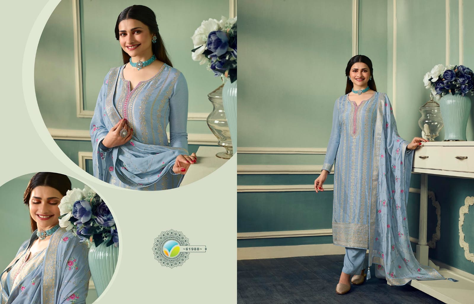 vinay fashion kaseesh aarzoo 2 dola gorgeous look salwar suit catalog