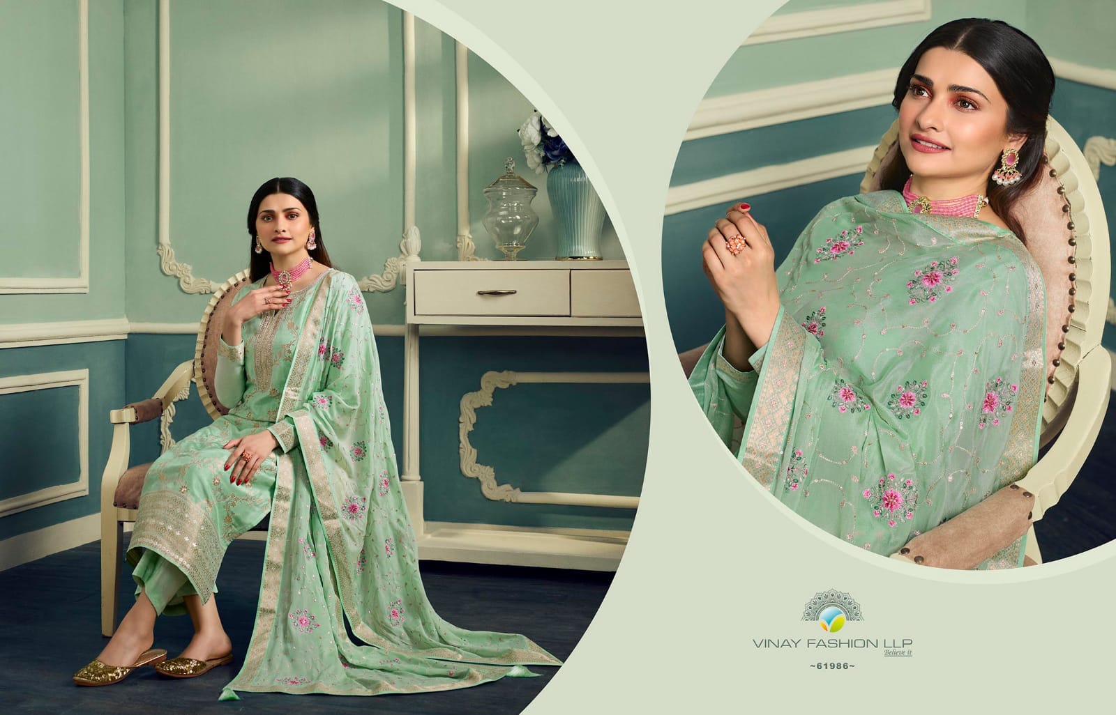 vinay fashion kaseesh aarzoo 2 dola gorgeous look salwar suit catalog