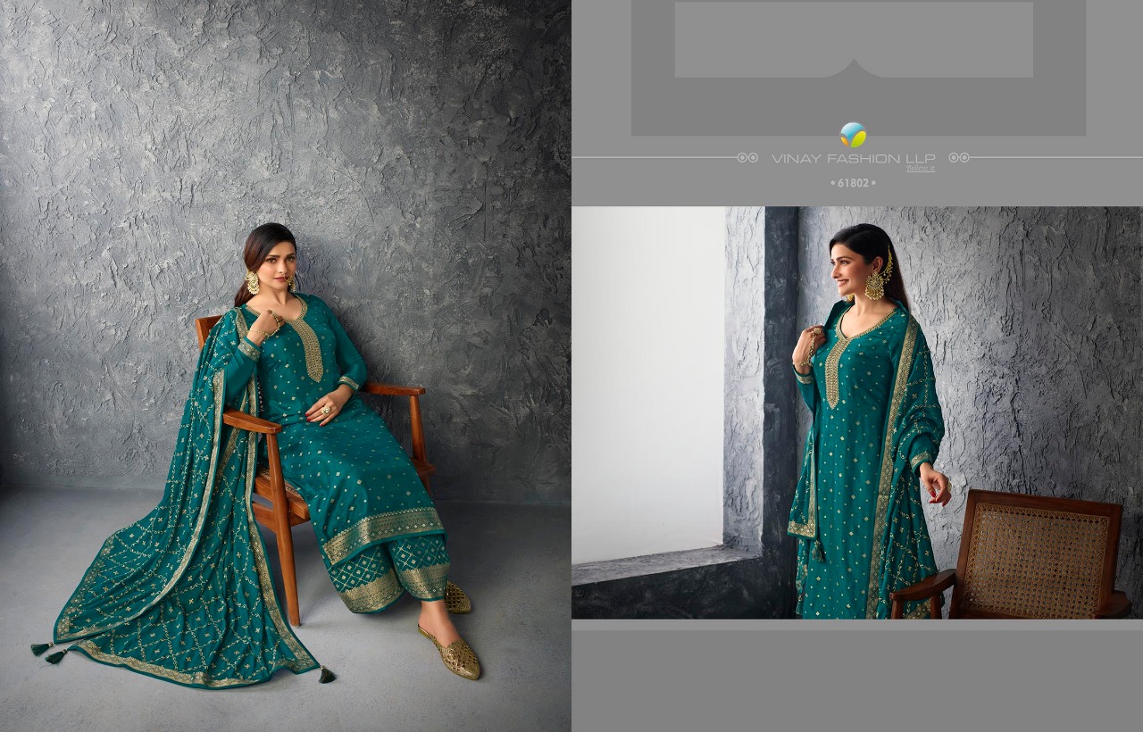 vinay fashion kaseesh glazze 2 dola new and modern style salwar suit catalog