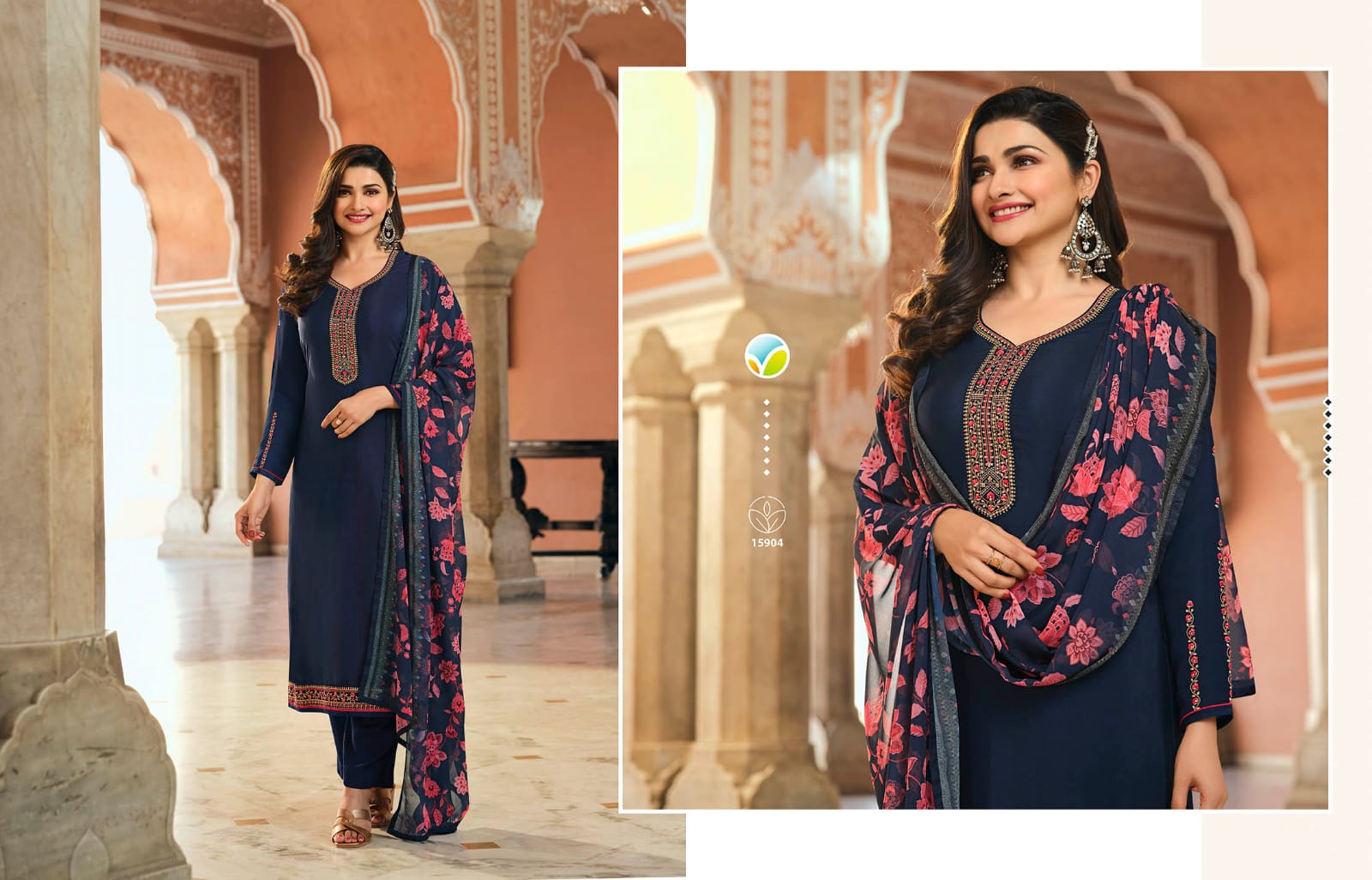 vinay fashion silkina royal crape 35 crape  exclusive look salwar suit  catalog