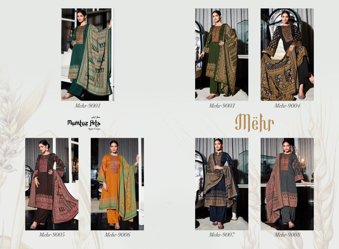 mumtaz art mumtaz art mehr pashmina elegant salwar suit catalog