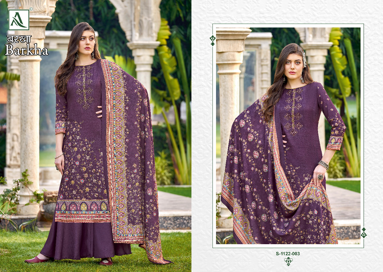 alok suit barkha pashmina gorgeous look salwar suit catalog