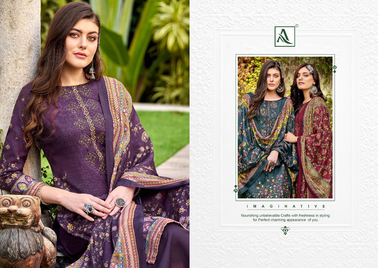 alok suit barkha pashmina gorgeous look salwar suit catalog