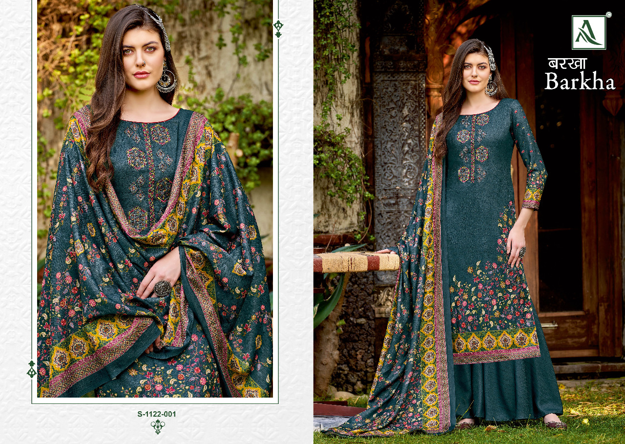 alok suit barkha pashmina gorgeous look salwar suit catalog