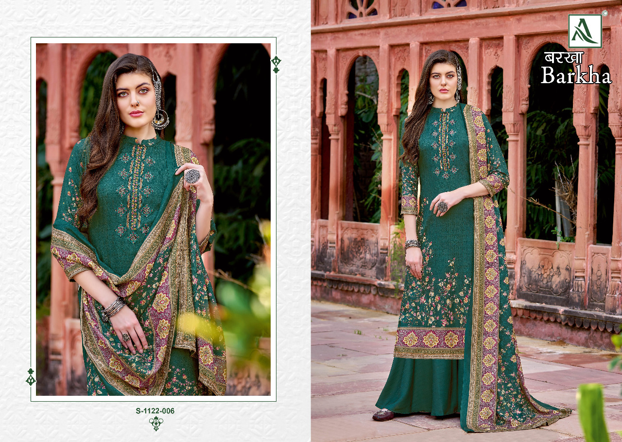 alok suit barkha pashmina gorgeous look salwar suit catalog