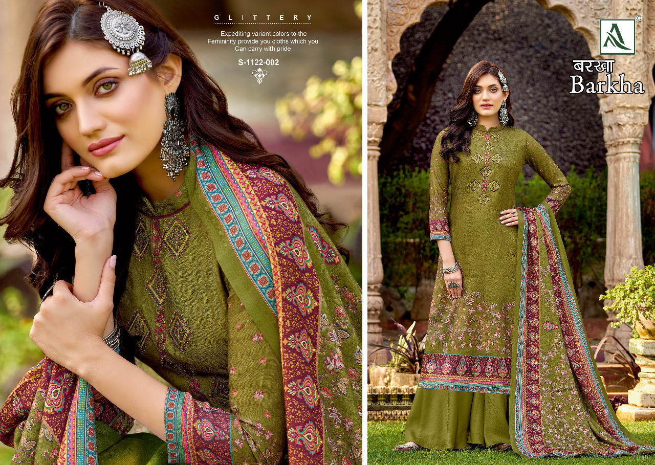 alok suit barkha pashmina gorgeous look salwar suit catalog