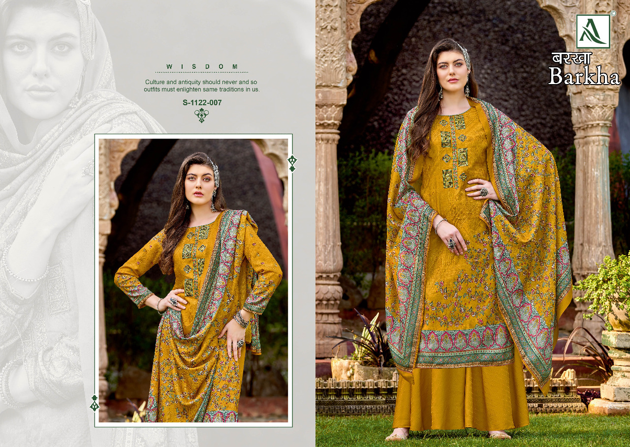 alok suit barkha pashmina gorgeous look salwar suit catalog