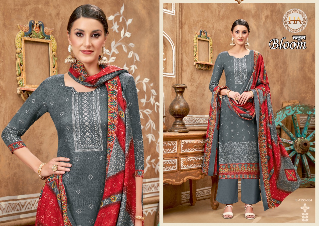 alok suit bloom pashmina elegant salwar suit catalog