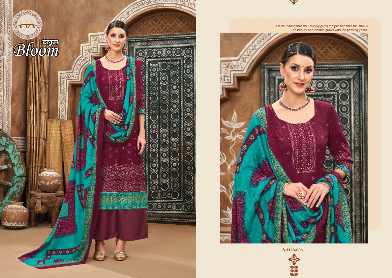 alok suit bloom pashmina elegant salwar suit catalog