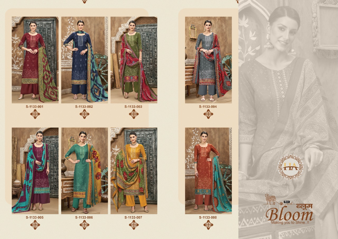 alok suit bloom pashmina elegant salwar suit catalog