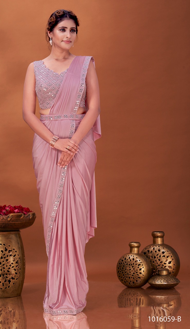 amoha trenza Design No 1016059 Imported lycra innovative style saree catalog