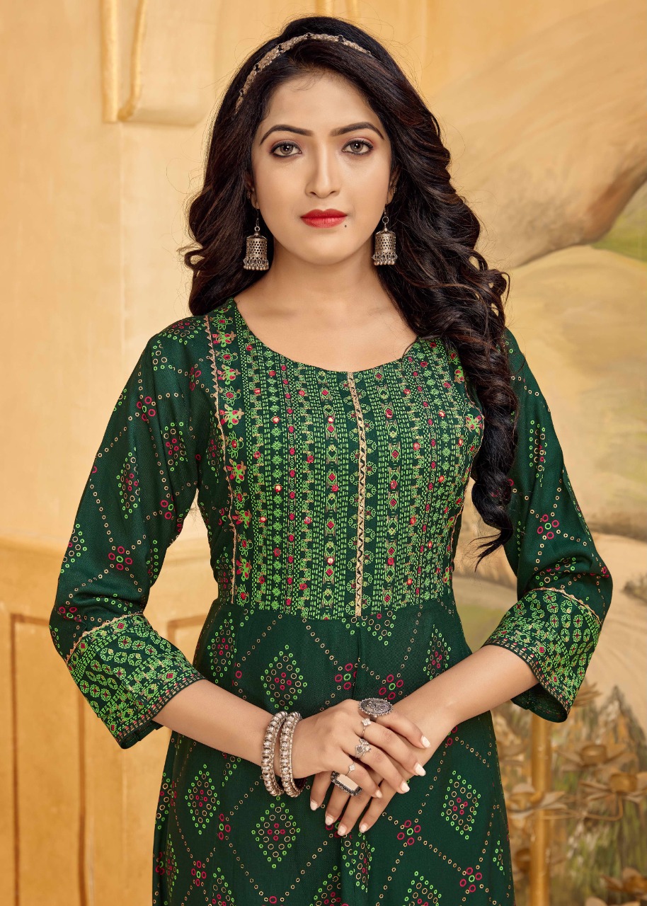 banwery fashion nayanthara vol 19 rayon new and modern style kurti catalog