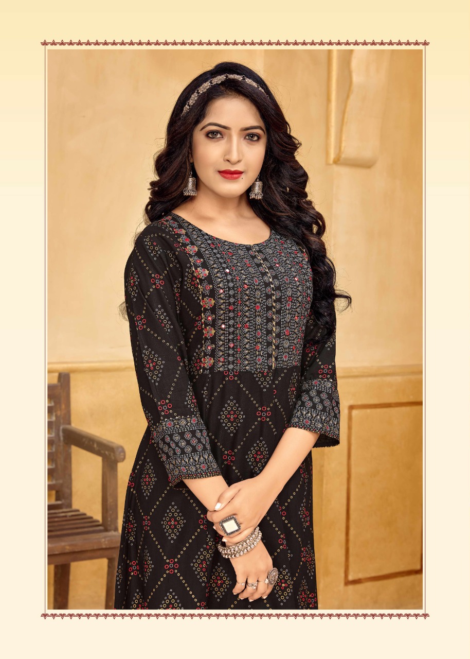 banwery fashion nayanthara vol 19 rayon new and modern style kurti catalog