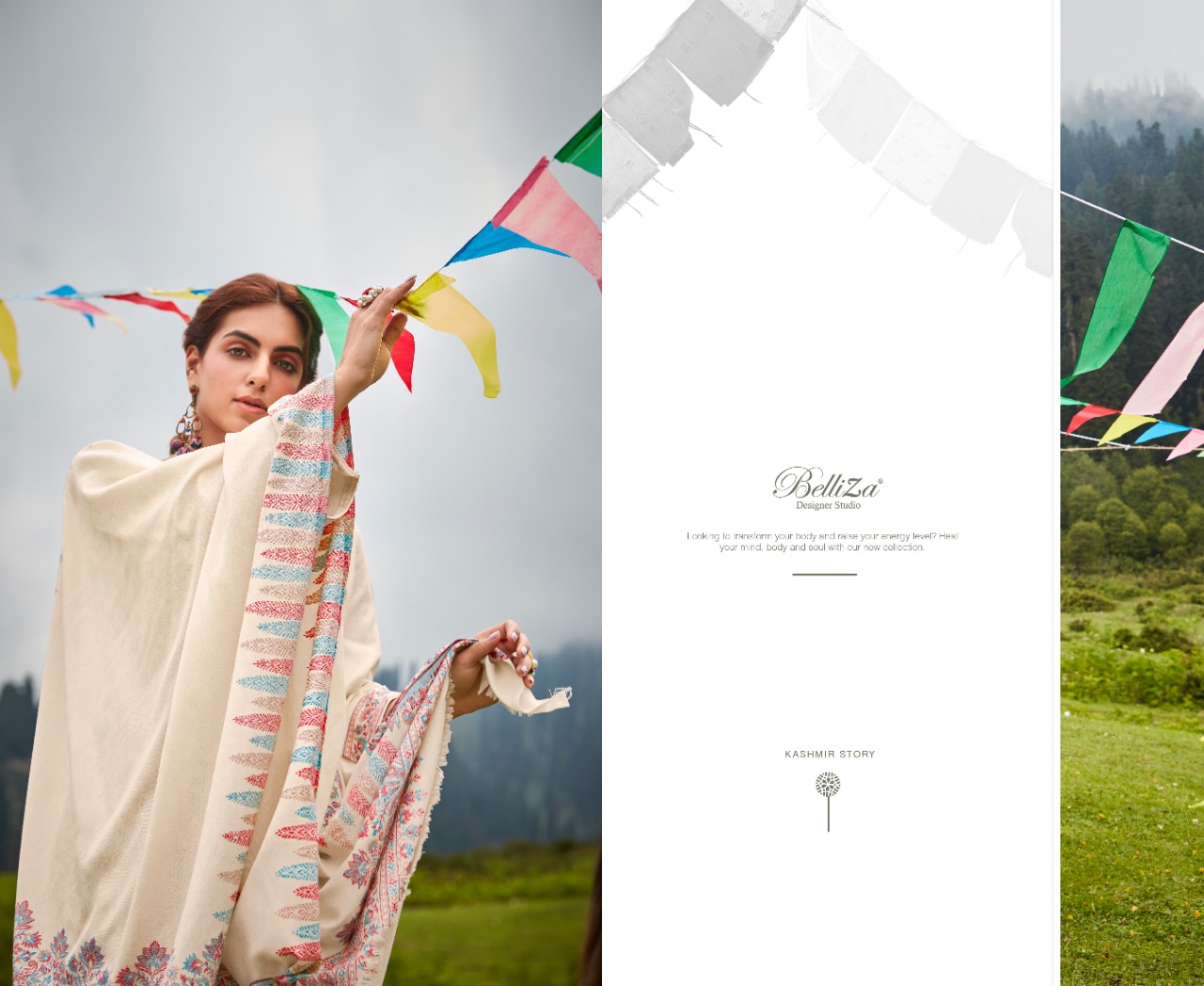 beliza designer studio nazma pure wool pashmina innovative print salwar suit catalog