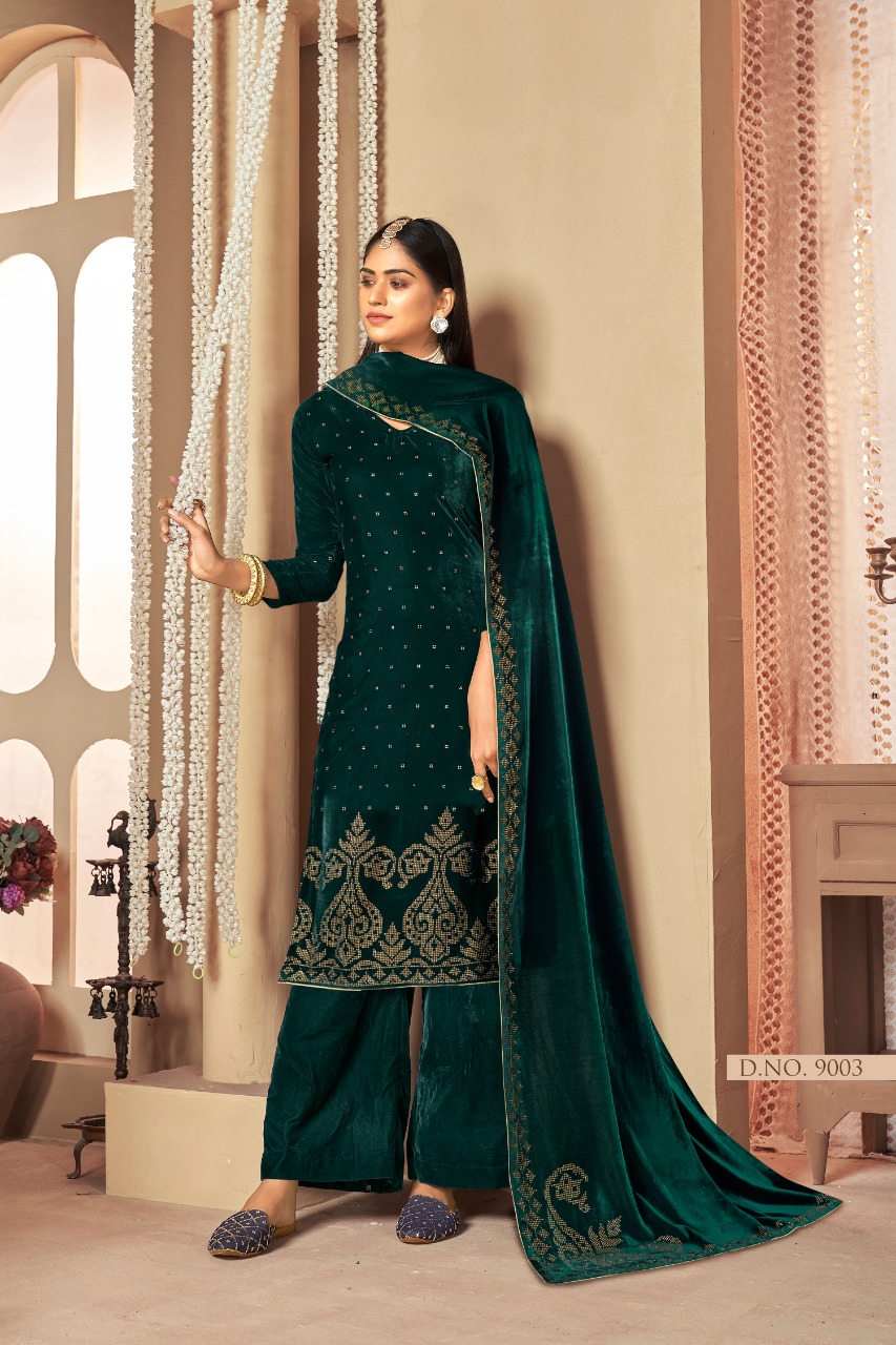 bipson zhalak 9001 to 9004 viscose elegant salwar suit catalog